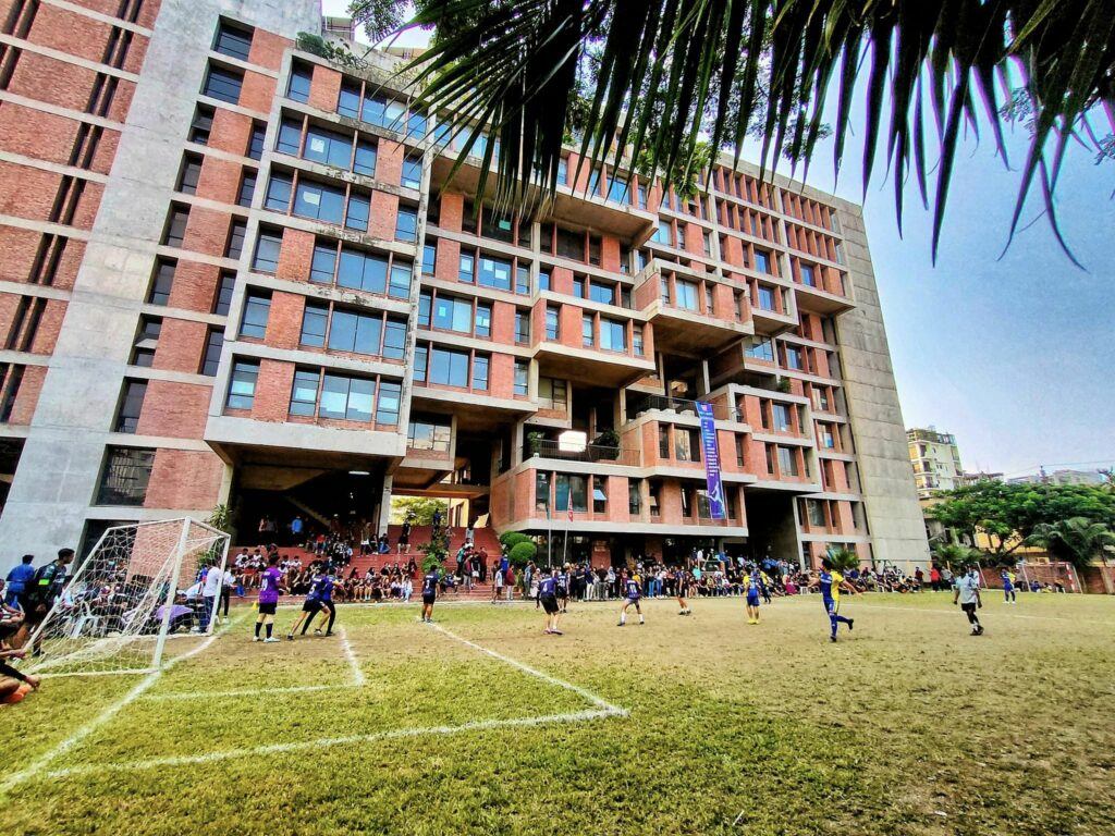 The Playpen campus and school field