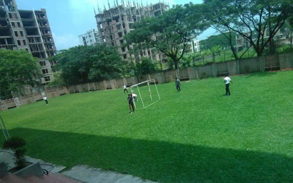 The playground and football pitch at Playpen