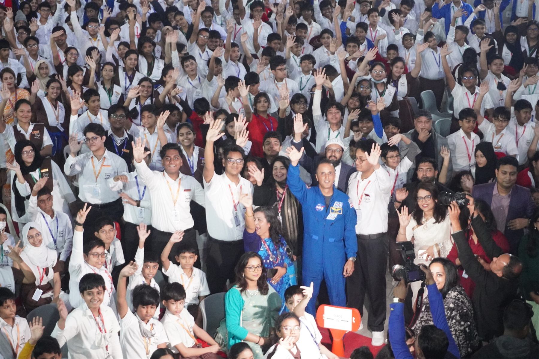 Playpen students at a school event
