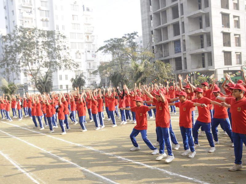 Playpen students competing in athletics